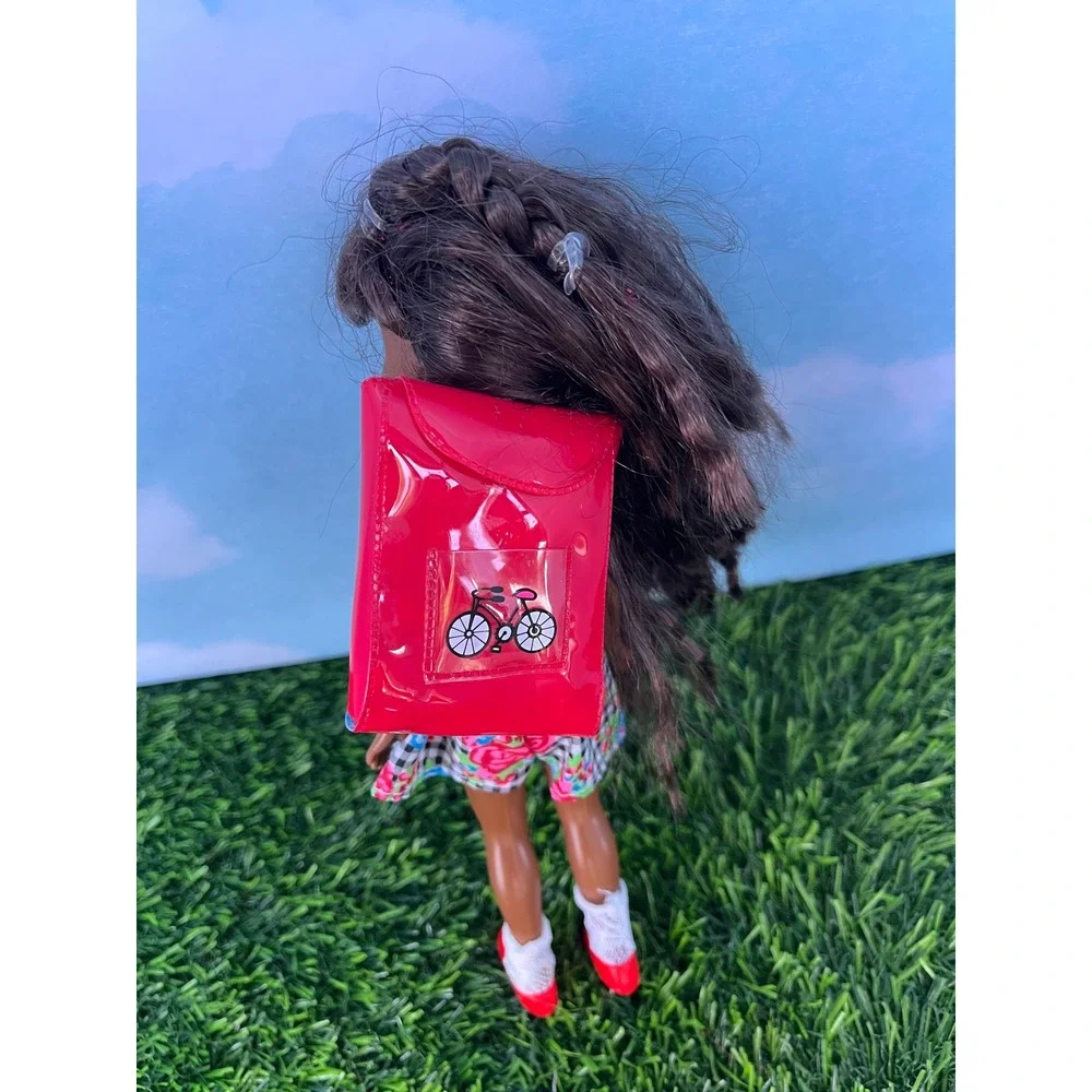 Vintage Mattel 1994 Polly Pocket Stacie School Outfit Red Backpack